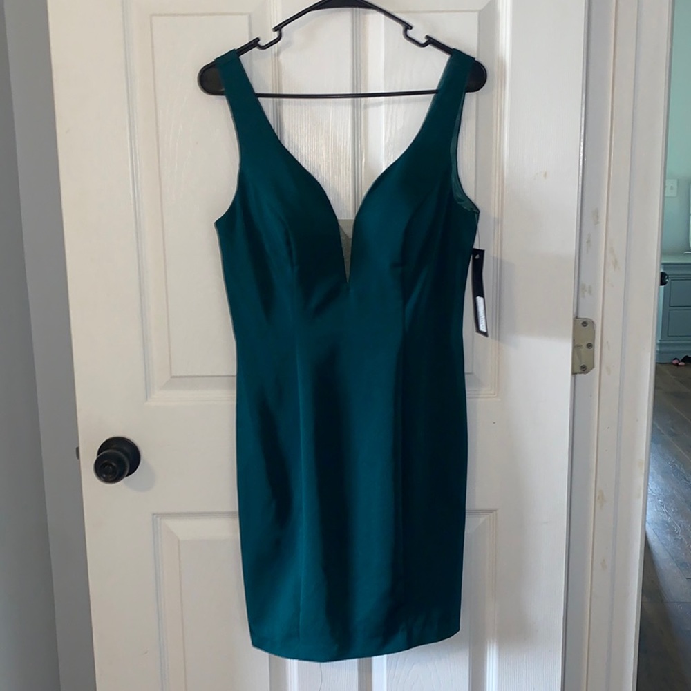 Emerald green formal dress